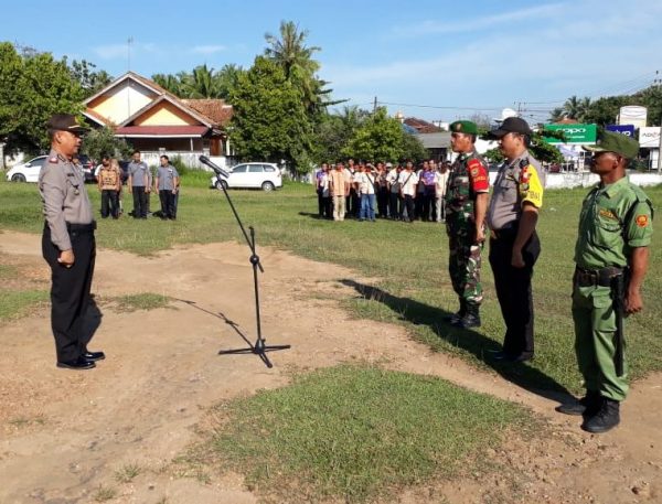 Maksimalkan Pengamanan Pemilu, Polres Lampung Utara Gelar Apel Orientasi Pengenalan Wilayah