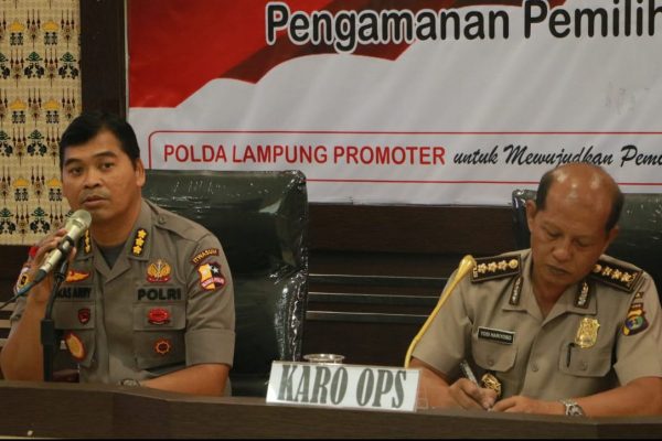 Tim Itwasum Polri Periksa Kesiapan Operasi Mantab Brata 2019 di Polda Lampung