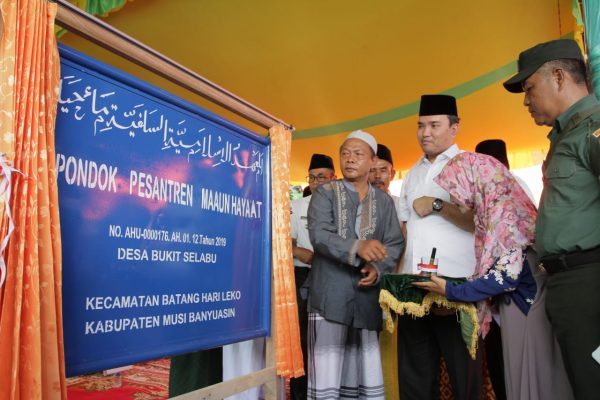 Resmikan Pondok Pesantren, Wabup Ajak Masyarakat Gelorakan Muba Mengaji