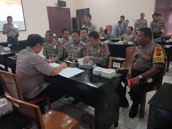 Itwasum Polri Lakukan Pengawasan Operasi Mantap Brata 2018 Tahap 2 di Polres Lampung Utara