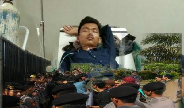 Demo HMI di KP3B Ricuh Mahasiswa Luka Luka Kena Pukulan Aparat