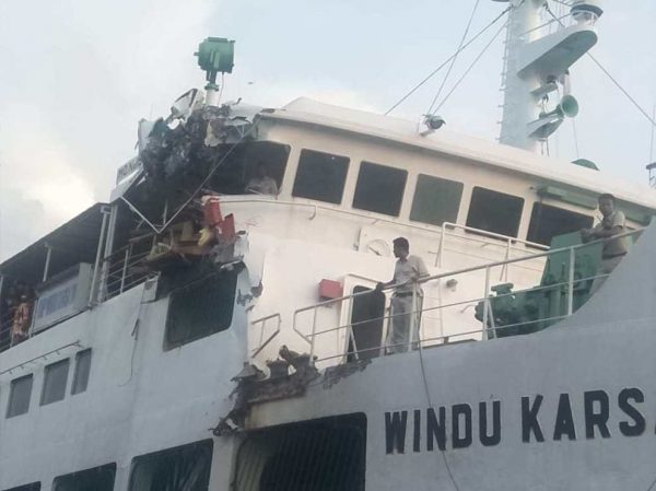 Kapal Ferry Tabrakan di Pelabuhan Merak, 1 ABK Hilang
