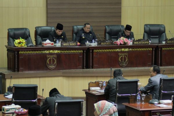 Bupati Muba Sampaikan Lima Raperda Kabupaten Muba TA 2019