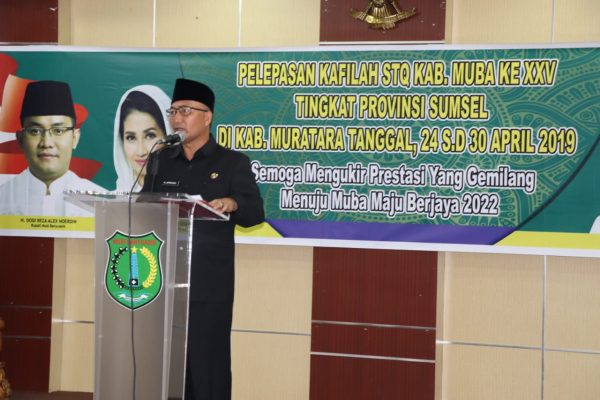 Semangat Jadi Yang Terbaik, Pemkab Muba Lepas Kafilah STQ XXV