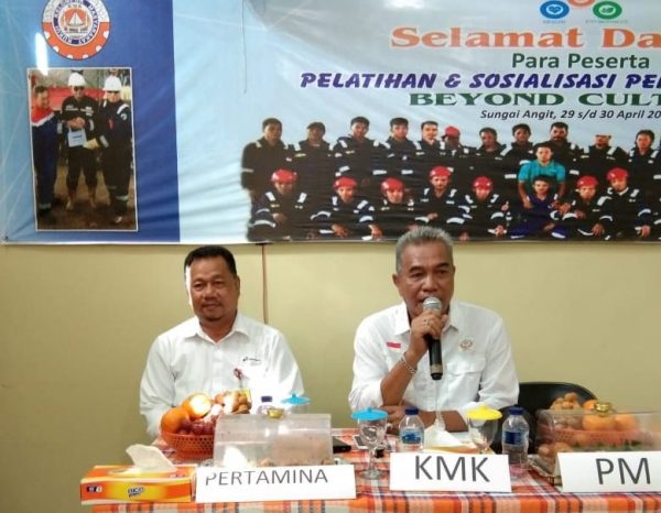 KMK Desa Sungai Angit Kecamatan Babat Toman Pelatihan HSSE