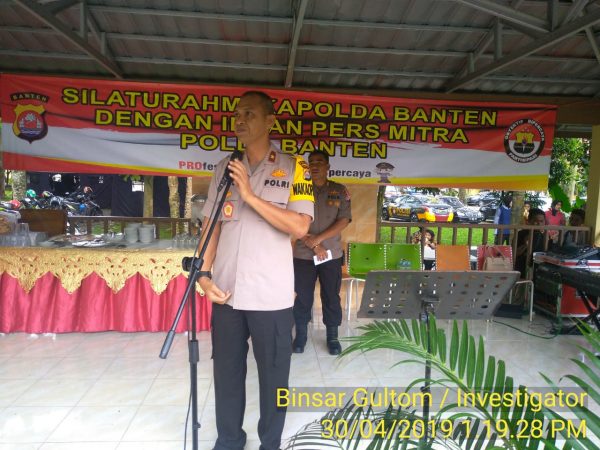 Wakapolda Tomex Kurniawan Silahturahmi Dengan Wartawan Banten