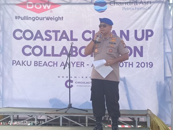 Polairud Polda Banten Laksanakan Kegiatan Coastal Clean Up 2019