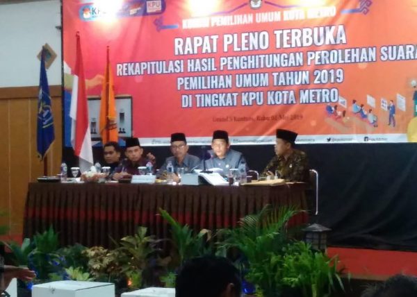 Diintrupsi Saksi PKS, Komisioner KPU Kota Metro Marah Sambil Pukul Pukul Meja?