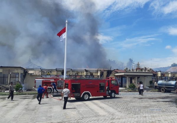 Kebakaran Polres Lampung Selatan Diduga Akibat Konsleting Listrik?