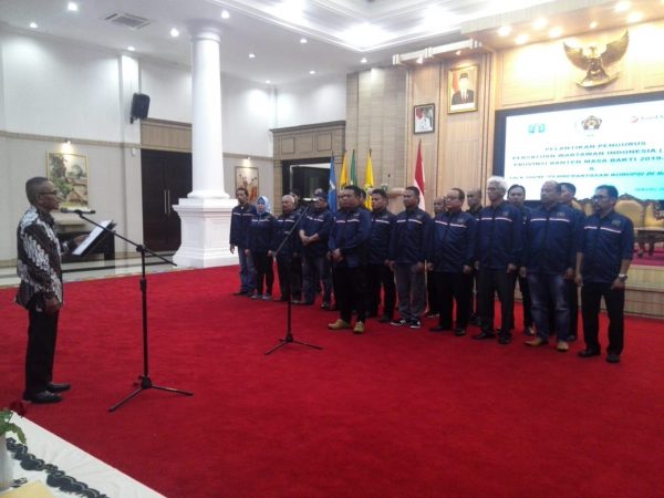 Dihadapan Kapolda dan Gubernur, Ketum PWI Atal S Depari Lantik Pengurus PWI Banten Periode 2019-2024