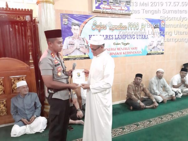 Kapolres Lampung Utara Gelar Safari Ramadhan Kamtibmas
