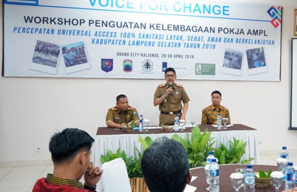 Lampung Selatan Komitmen Penuhi Kebutuhan Sanitasi dan Air Bersih Tahun 2019