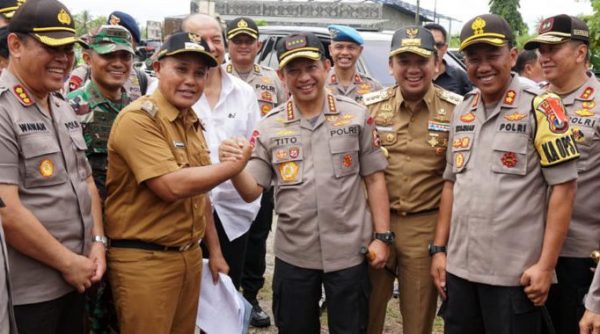 Nanang Ermanto Dampingi Kapolri Kunjungi Polres Lampung Selatan