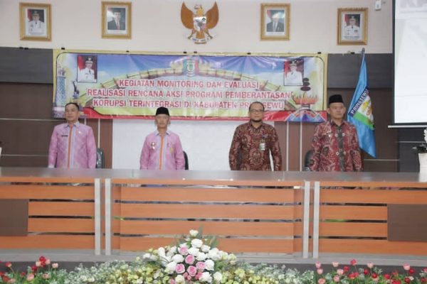 Monev KPK Program Pemberantasan Korupsi, Bupati Sujadi Canangkan Zero Kesalahan dengan 100 Kebenaran