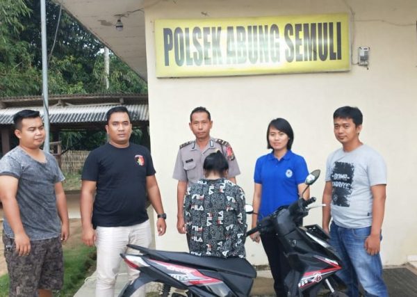 Tiga Hari Kerja ART Asal Lamteng Bawa Kabur Motor Majikan di Lampura