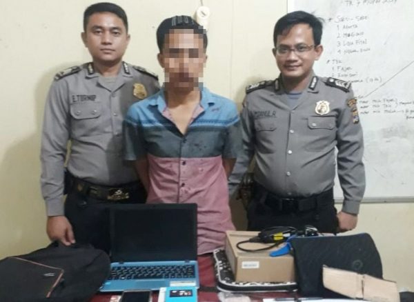 Honorer Inspektorat Tubaba Bobol Rumah Guru SMK Yang Ditinggal Sholat Taraweh