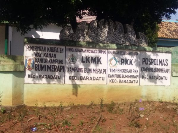 Pengelolaan Dana Desa Tahun 2018 Kampung Bumi Merapi Baradatu Diduga Sarat Penyimpangan