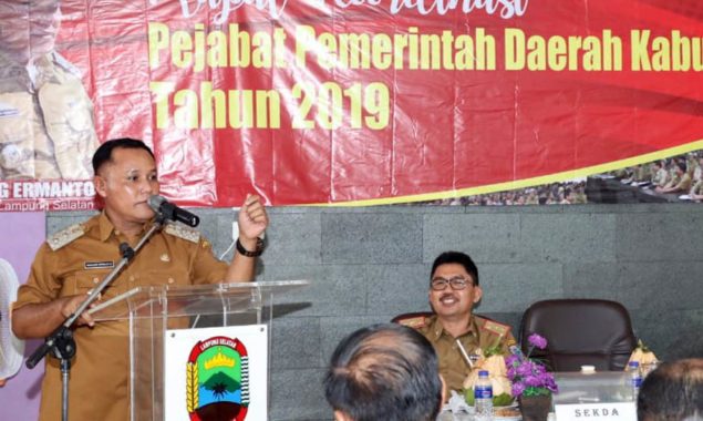 Plt Nanang Ermanto Pimpin Rakor Bulanan Perdana di Wisata Air Panas Way Belerang
