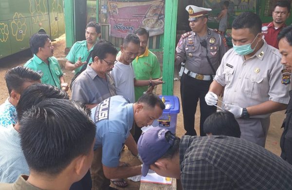 Jelang Pengumuman KPU dan Lebaran, Polres Lampung Utara Cek Urine Sopir Bus