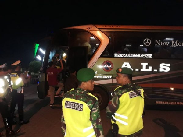 Cipta Kondisi, Polres Lampung Utara dan TNI Gelar Patroli dan Razia