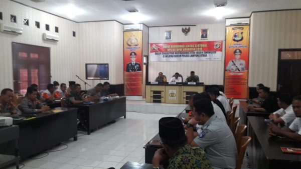 Polres Lampung Utara Gelar Rakor Persiapan Ops Ketupat Krakatau 2019