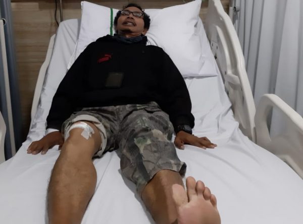 Wartawan Kabartoday.co.id Kena Peluru Nyasar di Jl. KH. Agus Salim Jakarta