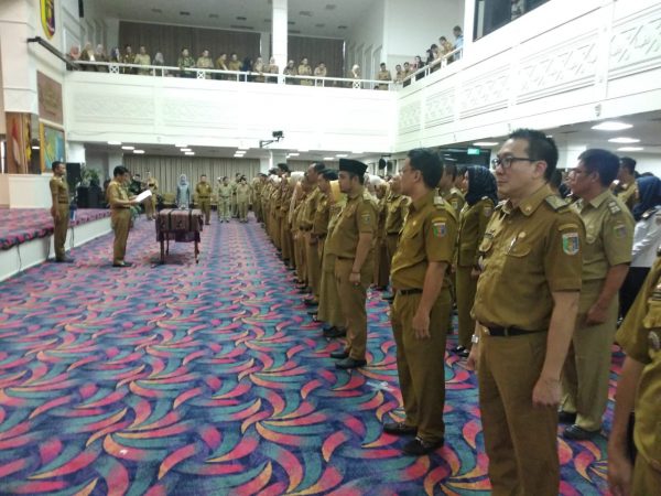 Lima Hari Jelang Akhir Masa Jabatan Gubernur Ridho Merolling 425 Pejabat Struktural dan Administratir