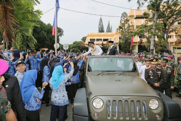 Usai Pimpin Upacara Hari Pancasila, Ridho-Bachtiar Pelepasan Akhir Masa Jabatan