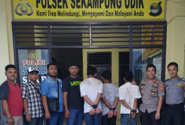 Tempo 2 Jam Polsek Sekampung Udik Lampung Timur Bekuk Tiga Pencuri Motor