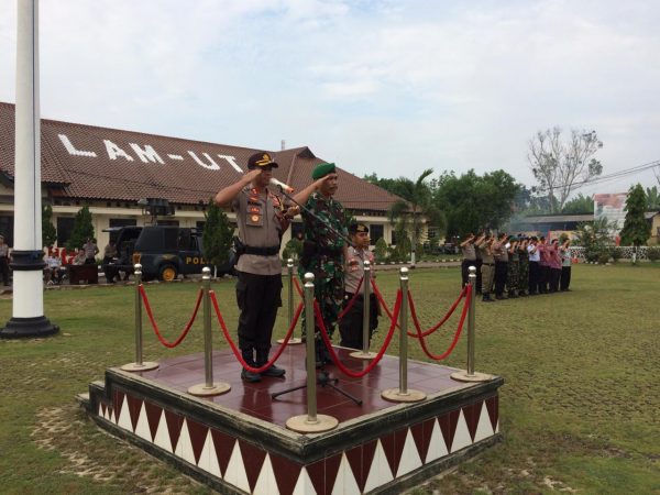 Polres Lampura Apel Konsolidasi Ops Ketupat Krakatau 2019 dan Kesiapan Sidang PHPU MK Pilpres 2019