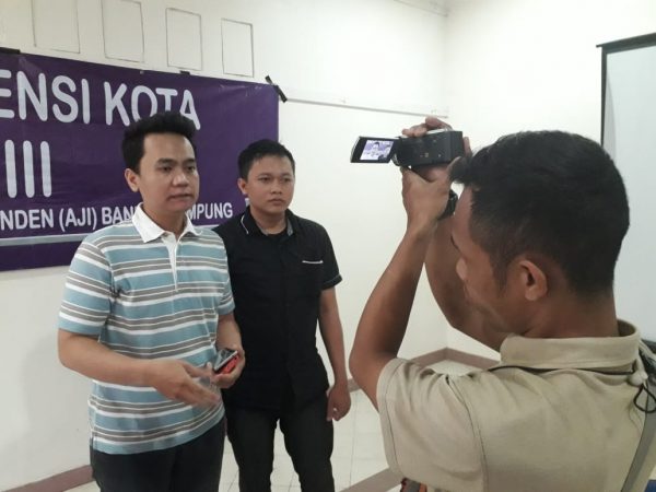 Hendry Sihaloho-Dian Wahyu Pimpin AJI Bandar Lampung