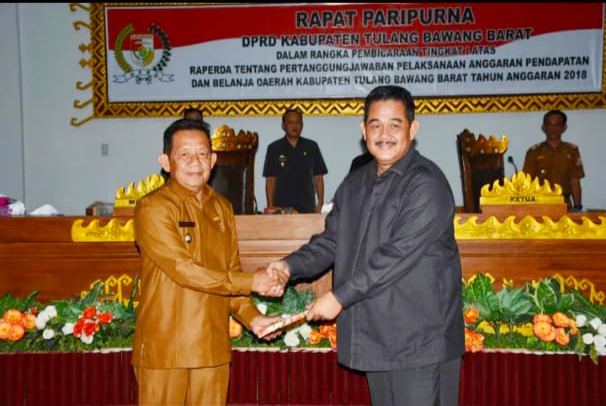 DPRD Tubaba Paripurna LPJ APBD Tahun 2018