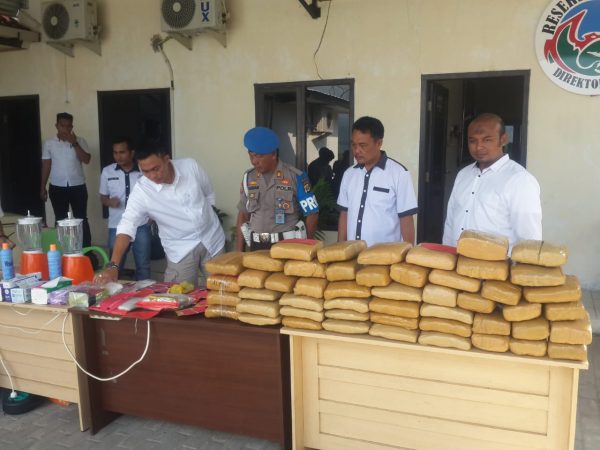 Direktorat Narkoba Polda Lampung Musnahkan Narkoba Tangkapan Mei-Juni 2019