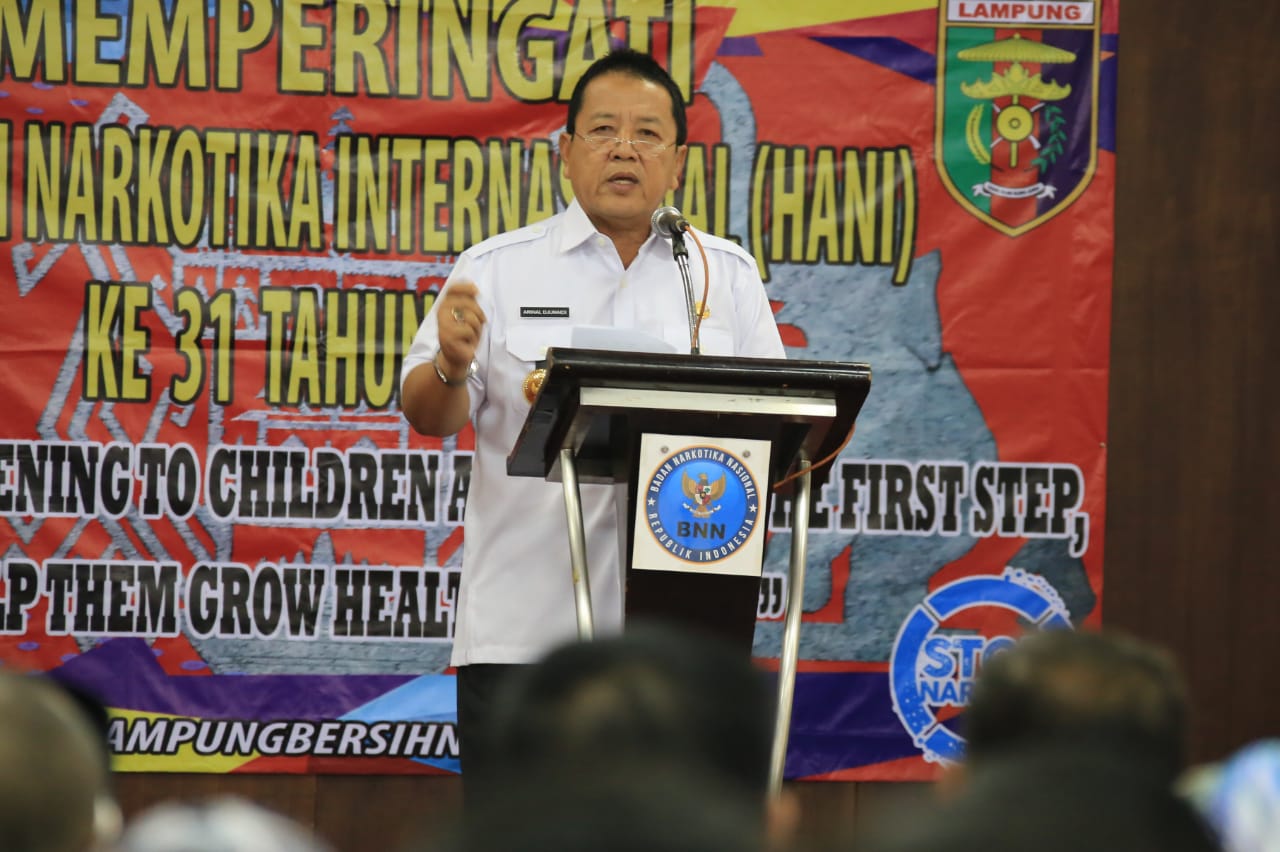 HANI 2019 mengusung tema Milenial Sehat Tanpa Narkoba Menuju Indonesia Sehat