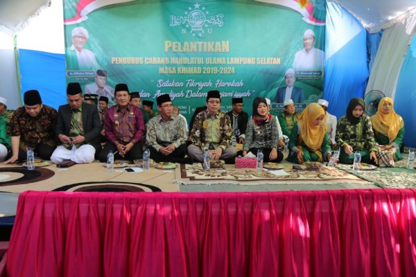 Hadiri Pelantikan PCNU Lamsel, Nunik Ajak NU Kawal Pembangunan Lampung