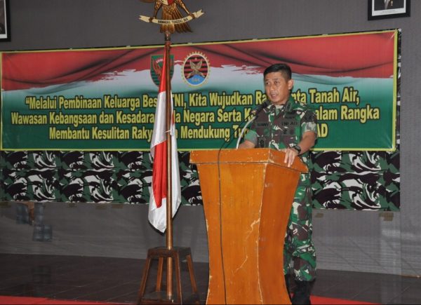 Korem 044/Gapo Gelar Kegiatan Pembinaan Keluarga Besar TNI