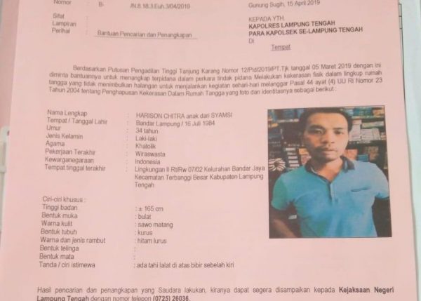 Jaksa Eksekusi Terpidana KDRT Bos Toko Besi Asia Harison Chitra Tapi Napi Tidak Ada di Lapas