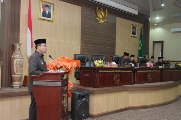 Sampaikan KUA PPAS Pemkab Muba Fokus Empat Program Prioritas Tahun 2020 