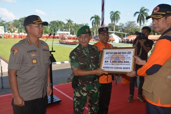 2.270 Personel Gabungan Ikuti Upacara Gerakan Pencegahan Karhutla Sumsel Tahun 2019