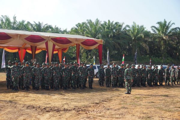 Satgas V TMMD Kodim 0401/Muba Gelar Apel Kesiapan Pembukaan TMMD Ke 105