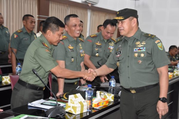 Danrem 044/Gapo Ikuti Paparan RKA Satker Jajaran Kodam II/Swj TA 2020