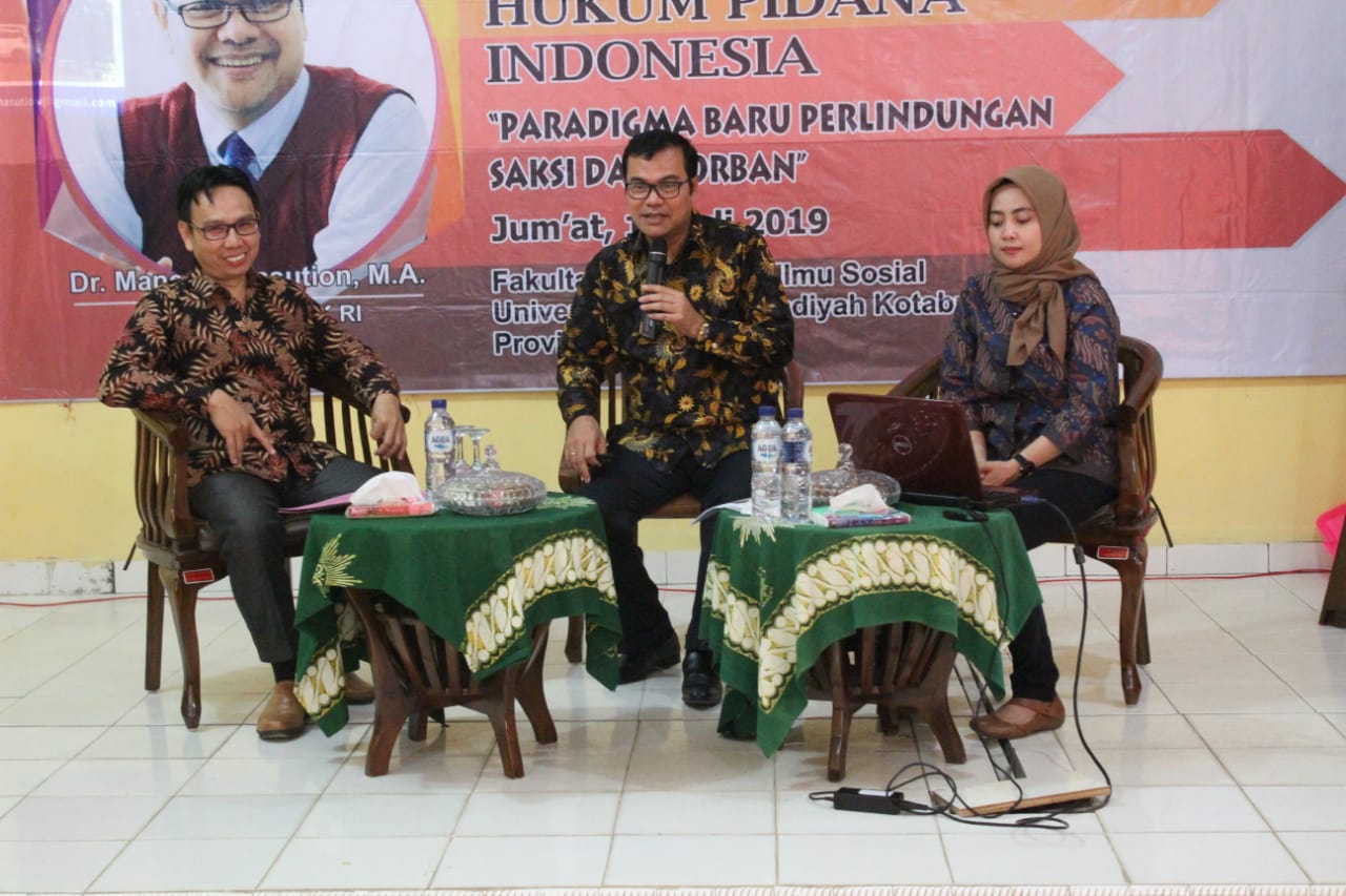 LPSK dan Fakultas Hukum UM Kotabumi Adakan Kuliah Umum