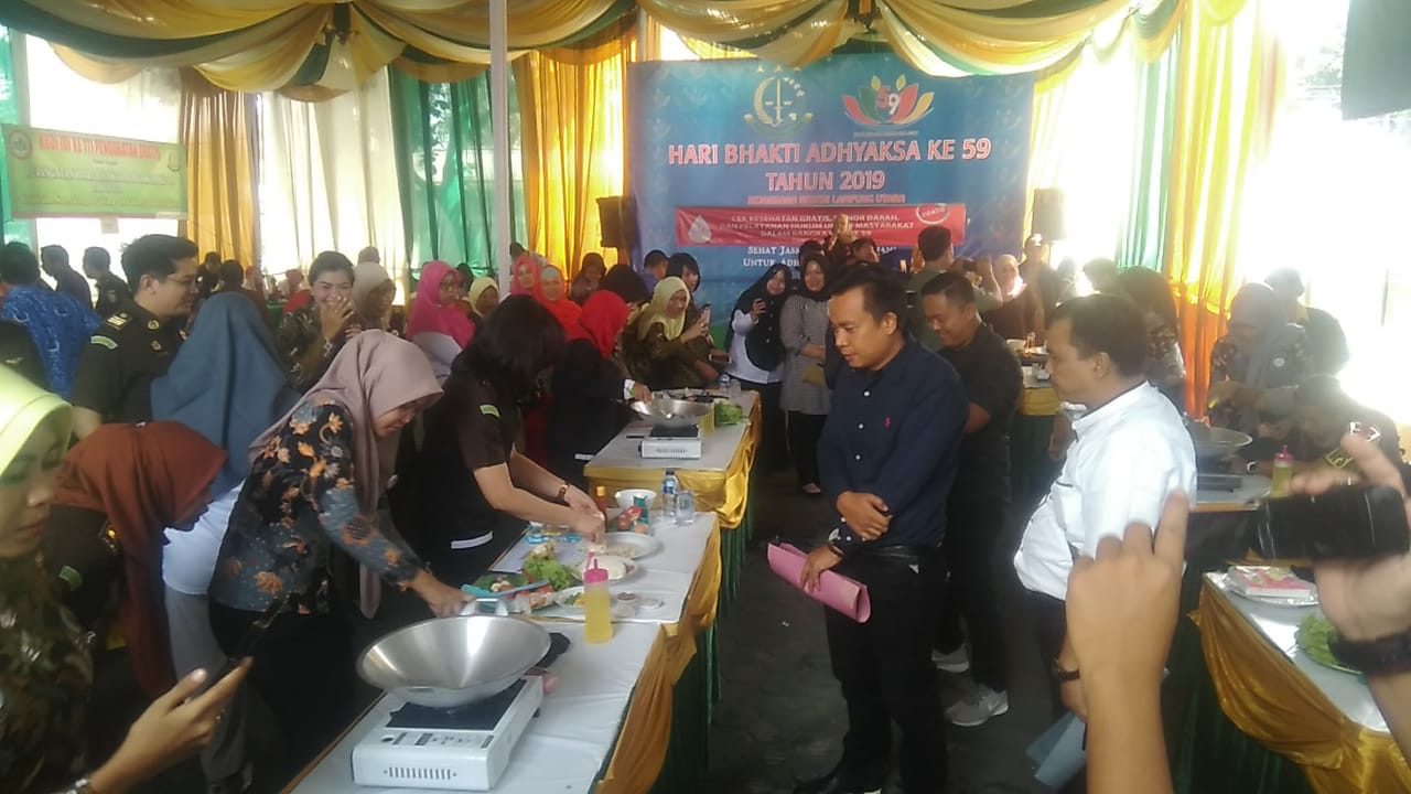 HUT Bhakti Adhyaksa ke-59, Kajari Yuliana Sagala Juara I Lomba Nasi Goreng