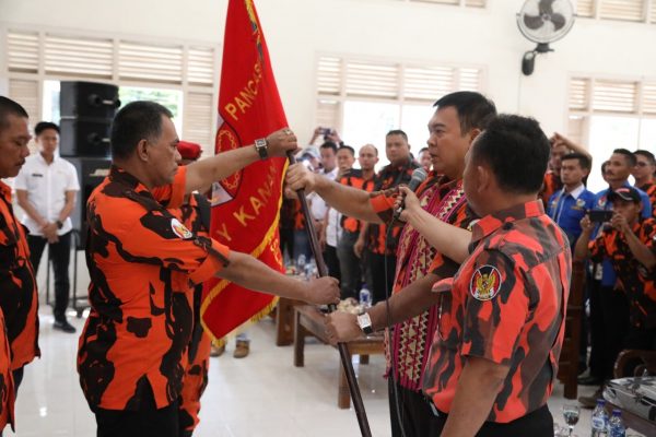 Ryco Menoza Lantik Pemuda Pancasila Kabupaten Way Kanan Dilantik