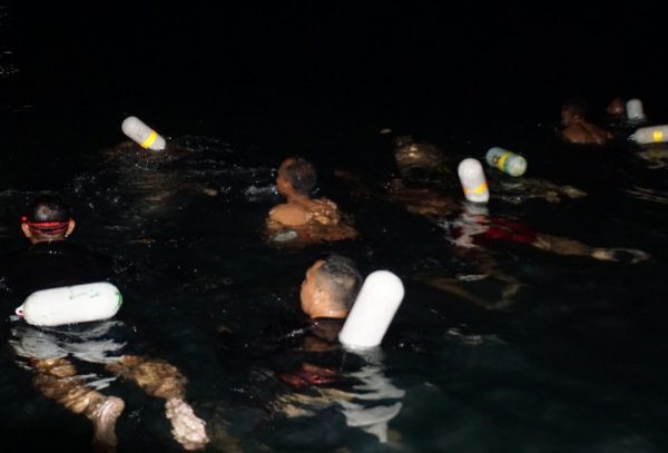 Prajurit Petarung Harimau Sumatera Brigif 4 MAR/BS LSL Renang Malam