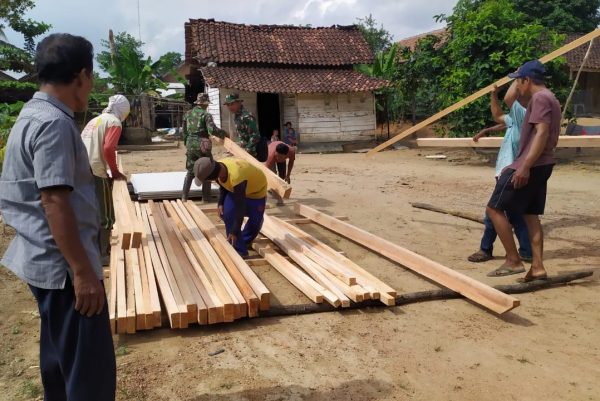 Program Bedah Rumah TMMD Kodim Tulang Bawang Target Selesai Tepat Waktu