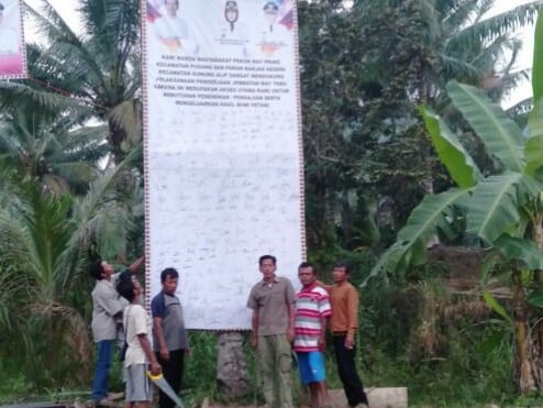 Galang Dukungan, Ratusan Warga Tuntut Lanjutkan Pembangunan Jembatan Waypring II Tanggamus