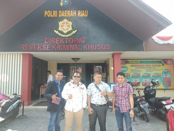 Dugaan Mark Up Pengadaan Tanah Kantor Camat Bathin Solapan Bengkalis Rp10 Miliar di Laporkan ke Polda Riau