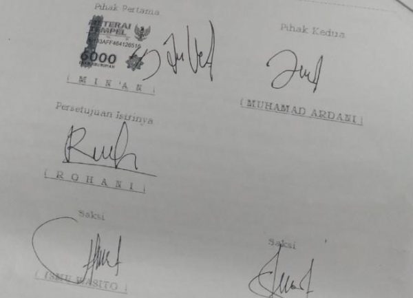 Kades Sukadana Timur Ismu Wasito Saksi Kasus Penipuan, TUding Sekdes Palsukan Tanda Tangan