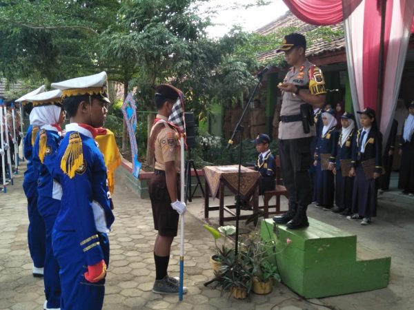 Kapolres Lampung Utara AKBP Budi Sulaksono Sosialisasi Bahaya Narkoba dan Tertib Lantas di Sekolah